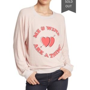 NWOT Wildfox Me+Wine Pullover